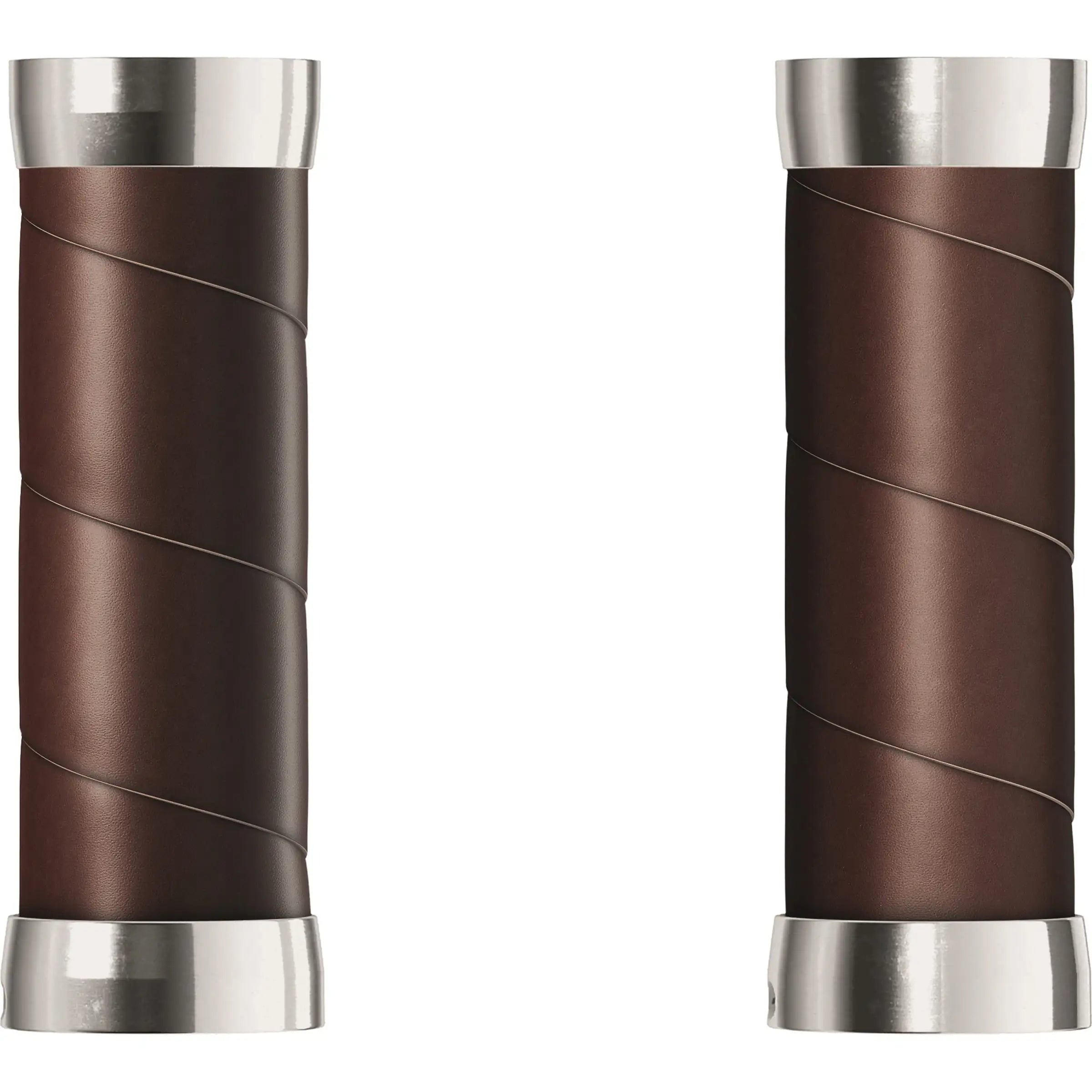 Brooks Slender Leather grips handvatten, 100 mm, zacht leer met elegante afwerking voor fiets of scooter.