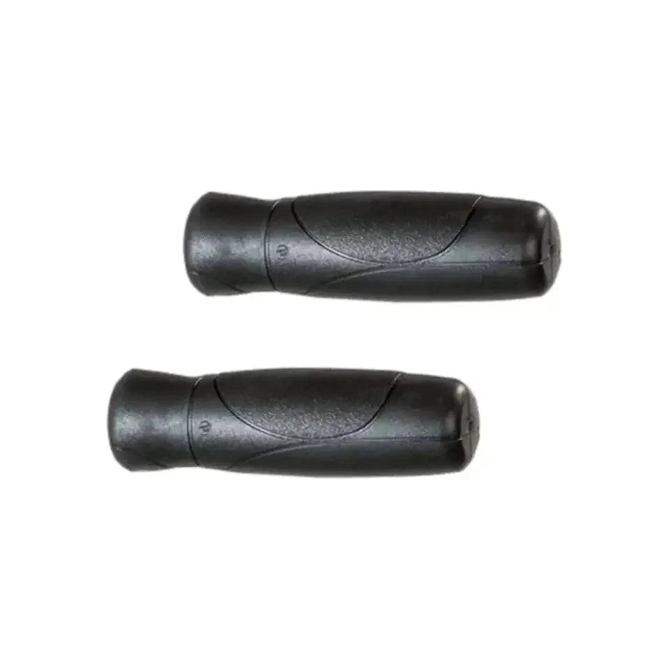 Zwarte Herrmans Cut 93 handvatten van 120 mm voor fiets, comfortabel en duurzaam handvat met antislip oppervlak.