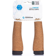 Herrmans Clik DD37 Kurk handvatten, ergonomisch en verstelbaar, geschikt voor fiets of scooter, met comfortabele grip en duurzame materialen.