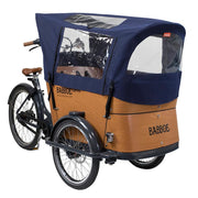 Babboe Babboe Curve regenpak met tentstokken voor bakfietshoes, waterdichte bescherming voor kinderbakfietsen.