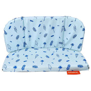 Babboe Carve/City/Flow/Mini kussenset met zachte bekleding voor kinderbakfietsen, comfortabel en stijlvol.