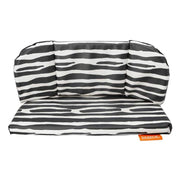 Babboe Go kussenset voor kinderwagen met zachte, comfortabele kussens in speelse kleuren en patronen.