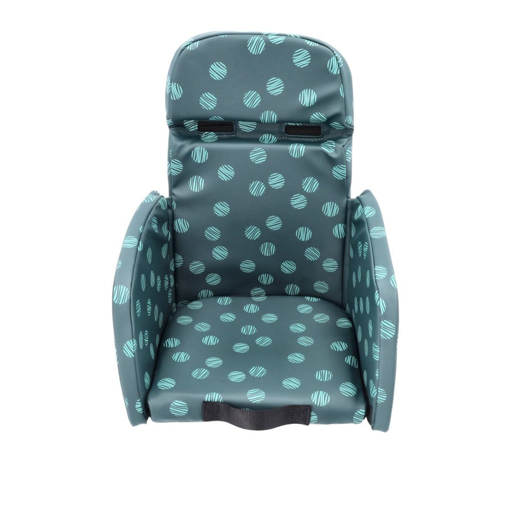 Babboe kinderzitje voor bakfiets, geschikt voor kinderen vanaf 18 maanden, comfortabel en veilig ontworpen voor jonge passagiers.