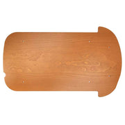 Babboe Carve/Flow houten paneel bodem in bruin, zichtbaar in close-up beeld van het product.