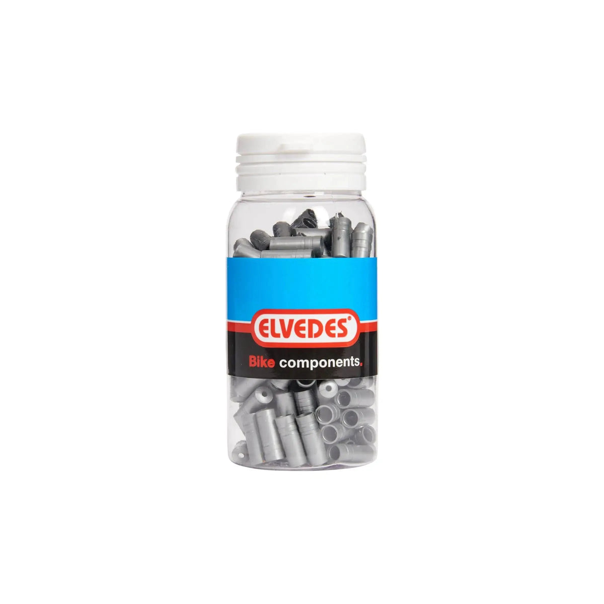 Elvedes kabelhoedje van kunststof, diameter 5 mm, zilver, set van 150 stuks, voor kabels en elektrische verbindingen