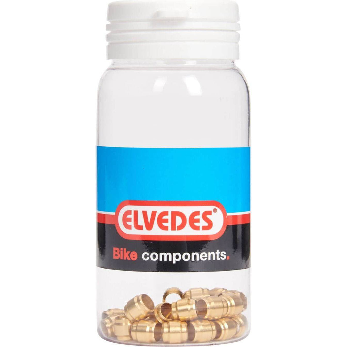 Elvedes messing remonderdeel, Ds Elvedes Klembus, stevig en duurzaam voor fietsonderdelen, zichtbaar op afbeelding.