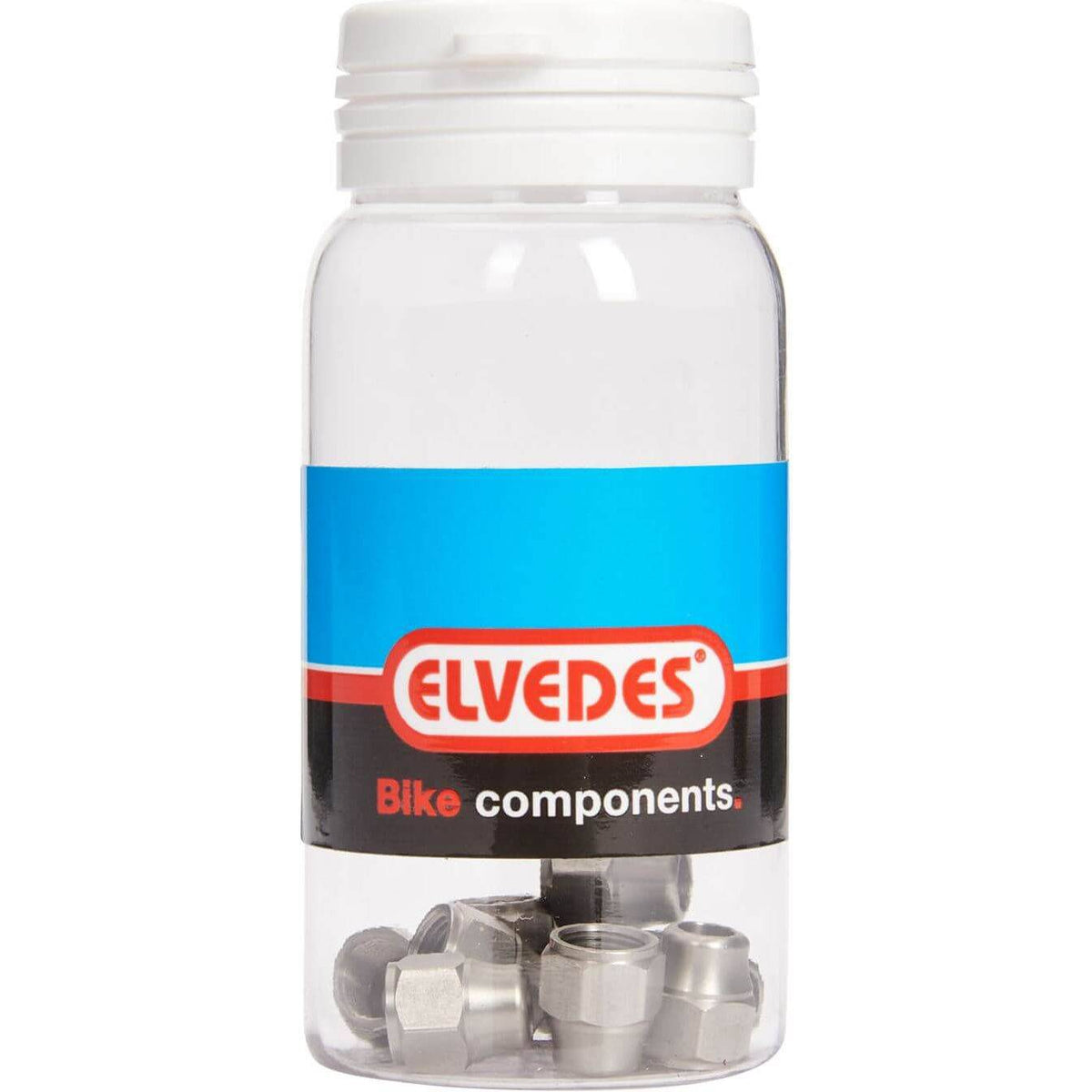 Elvedes remonderdelen Ds Elvedes Compr Moer (10) voor fiets, zwart kunststof, bevestigingsmoer voor fietsonderdelen