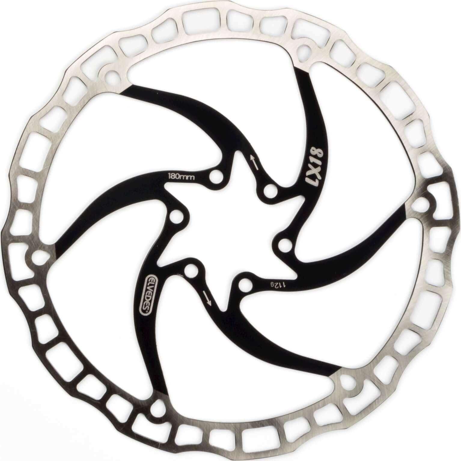Elvedes Remschijf Lx18 One Piece 180Mm Zwart - Le Coq Wielerartikelen