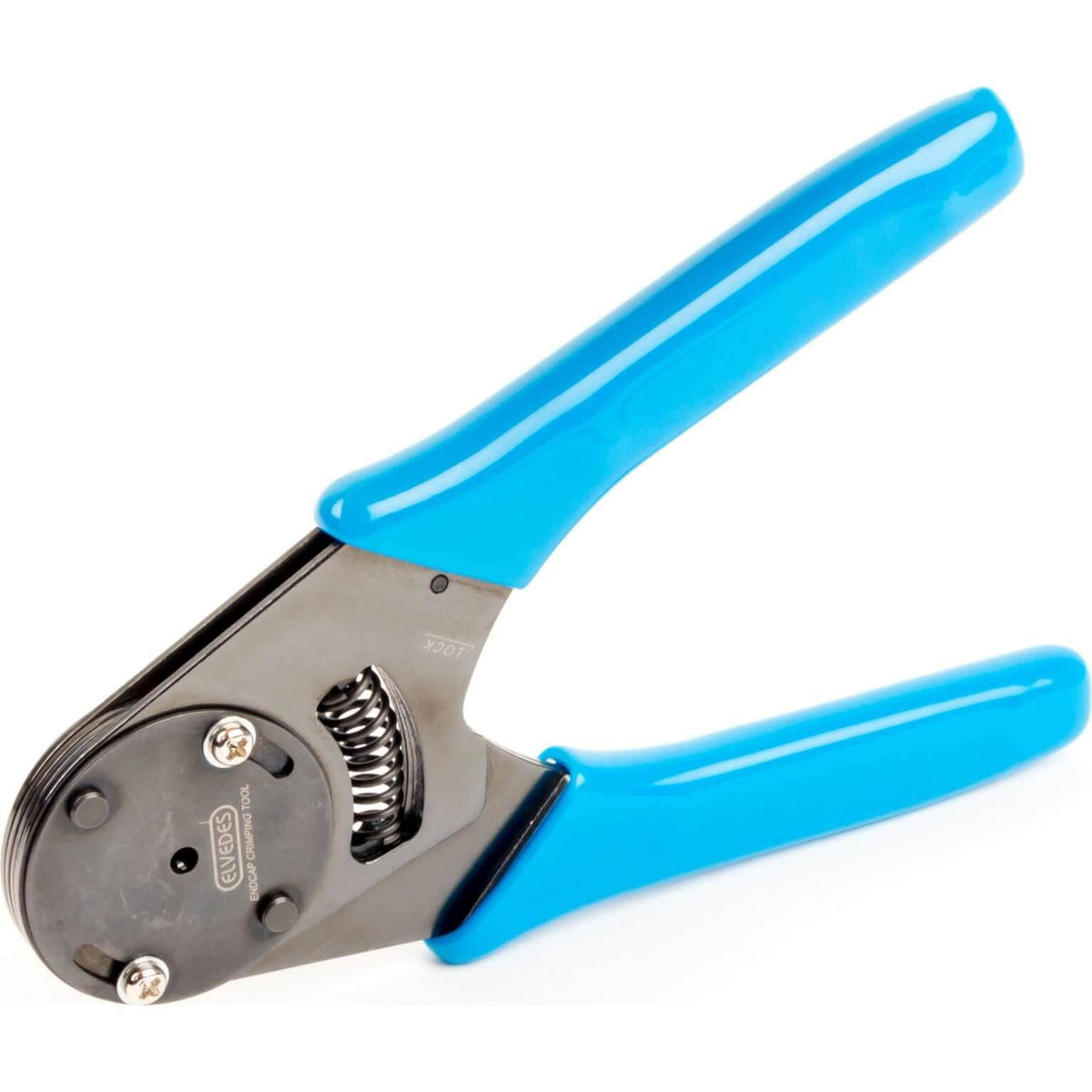 Elvedes kniptang voor het krimpen van anti-rafeldopjes, handzaam gereedschap voor kabelverbindingen.