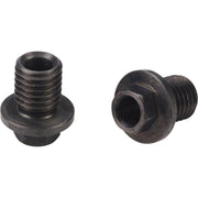 Elvedes M9 remonderdelen flange bout, zwart, voor betrouwbare fietsreparatie en onderhoud.
