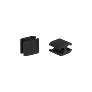 Zwarte Elvedes Kabelclips Duo PVC 4,1 mm en 5,0 mm, set van 50 stuks voor kabelbeheer en organisatie.