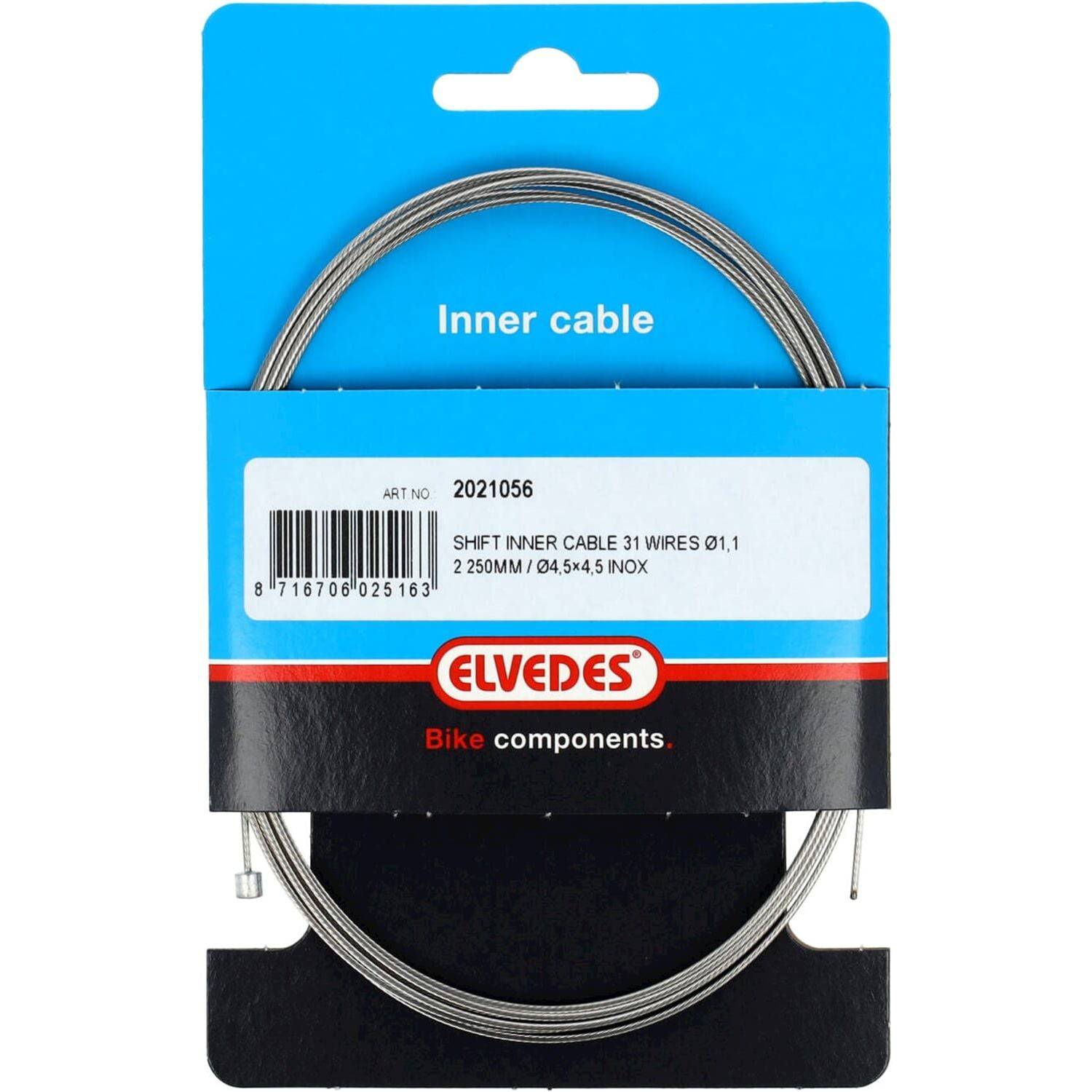 Elvedes Schakel Binnenkabel Rvs Slick 31Dr Nippel 4.5X4.5 - Le Coq Wielerartikelen
