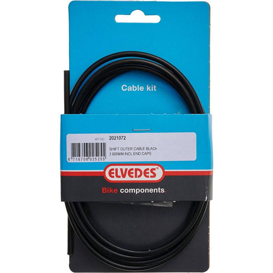 Elvedes Schakel Buitenkabel 2000Mm Incl. 2 Ferrules Zwart - Le Coq Wielerartikelen