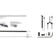 Elvedes Kabelkit Dropper-Post Superflex met kabels en connectors voor soepele bediening en betrouwbare werking.