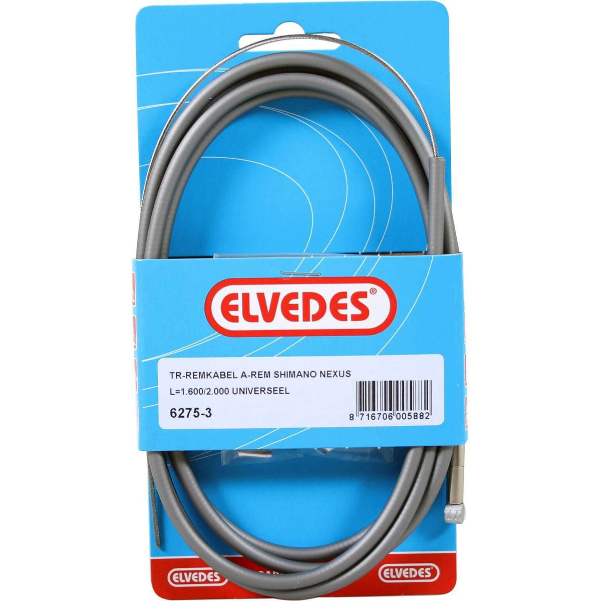 Elvedes Remkabel Achter Nexus Zilver - Le Coq Wielerartikelen