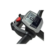 Zwarte KLICKfix CC 100 stuuradapter voor E-bike, geschikt voor Ø 22-26 mm en Ø 31,8 mm stuur, fietstas en accessoire.