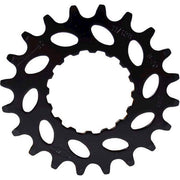 Zwart chromoly tandwiel voor Bosch Gen 2 1/8" van KMC, zichtbaar op de afbeelding.