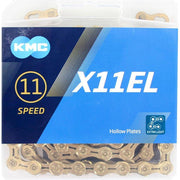 KMC X11EL 11-speed ketting met 118 schakels voor fiets, zwart en duurzaam, geschikt voor high-performance racefietsen