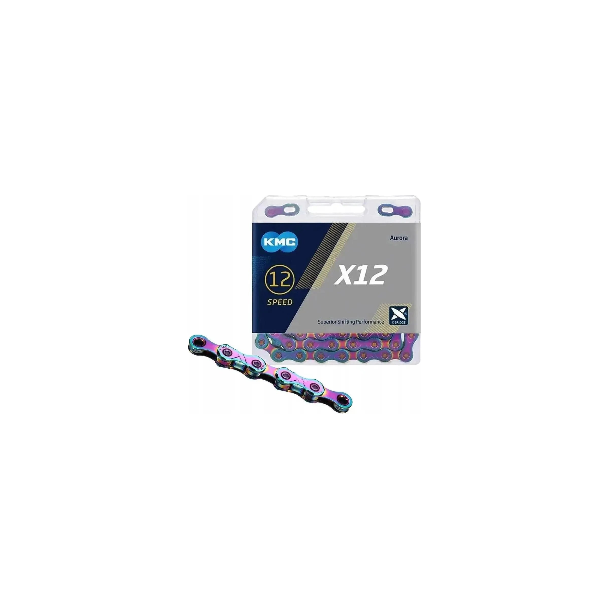 Kmc Ketting X12 Aurora Blauw 126 Schakels - Le Coq Wielerartikelen