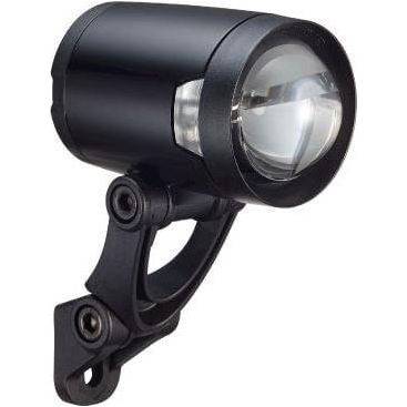 Herrmans H-Black Pro Dynamo koplamp met houder en 200 lumen, zichtbaar op de fiets voor goede zichtbaarheid en veiligheid