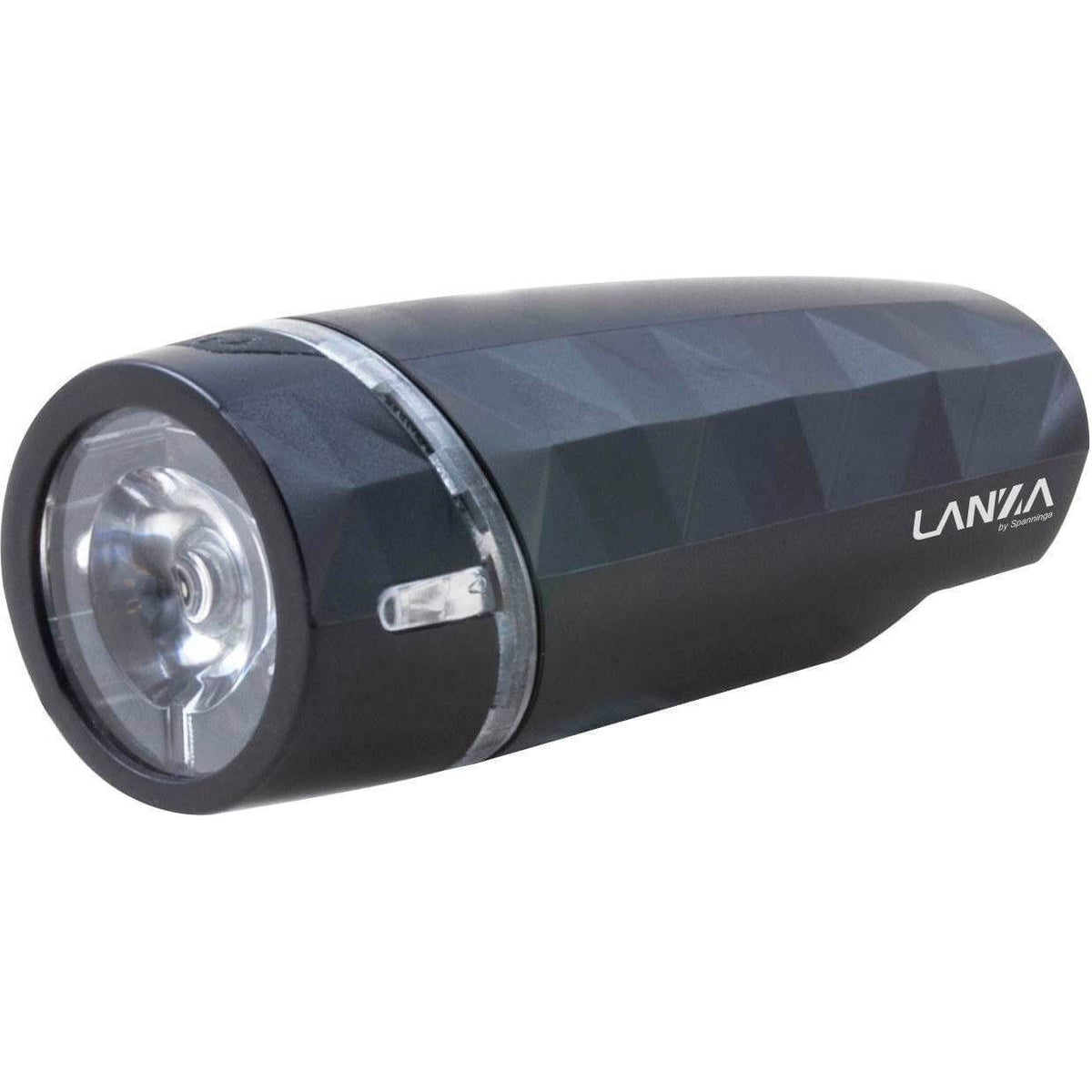 Spanninga Lanza koplamp met batterij en 20 lumen, zwart, met verstelbare bevestiging en helder licht voor fietsveiligheid