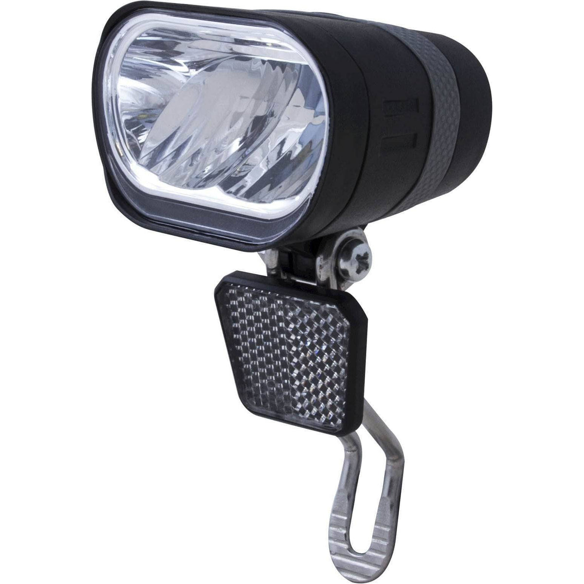 Spanninga Axendo 40 Xdasc automatische dynamo voor fietsverlichting met koplamp en helder licht.