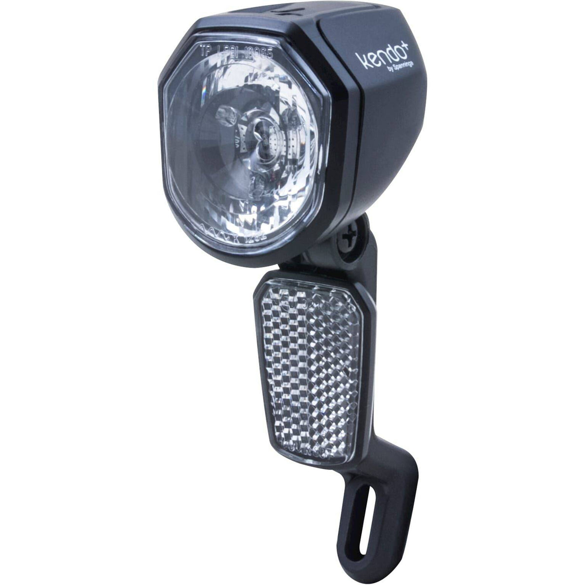 Spanninga Kendo Xe fietskoplamp met 30 Lux voor e-bike, geschikt voor 6-36V, zichtbaar in de afbeelding