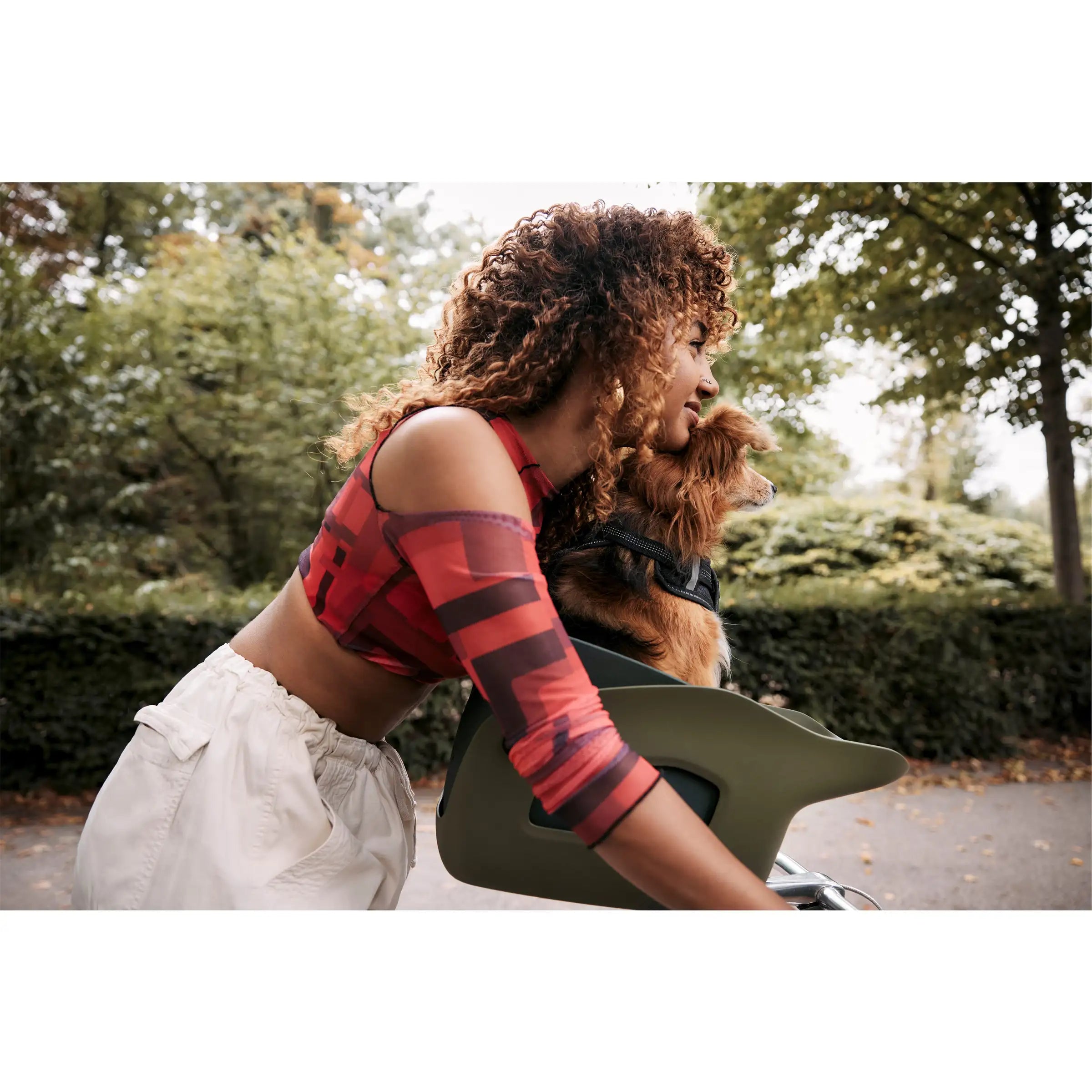 Kvisp Hondenmand Met Harnas M Forest Green