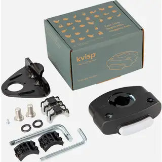Kvisp bevestigingsset en adapter voor stuurpennen van 22 tot 40 mm, geschikt voor stevige montage en compatibiliteit