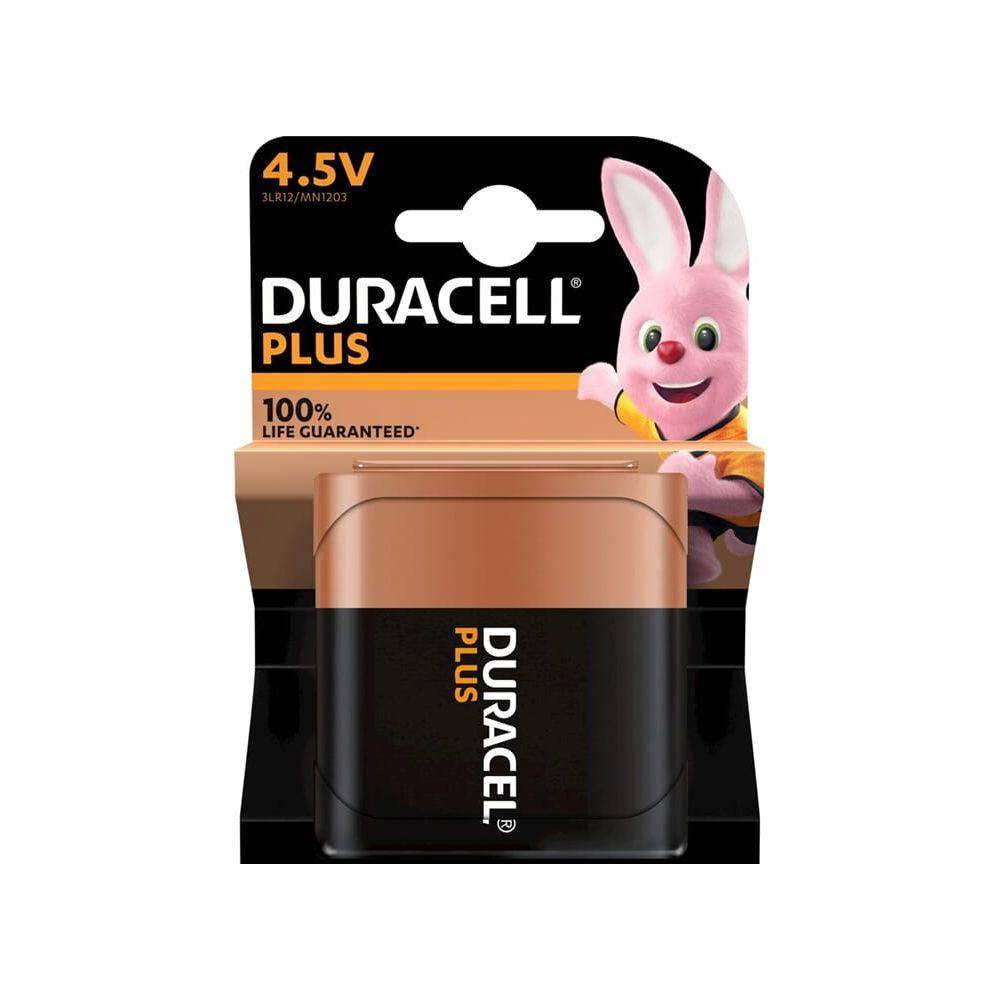 Duracell batterijen Plus 100% extra levensduur, 4.5V MN1203/3R12 voor elektronische apparaten, originele Duracell verpakking