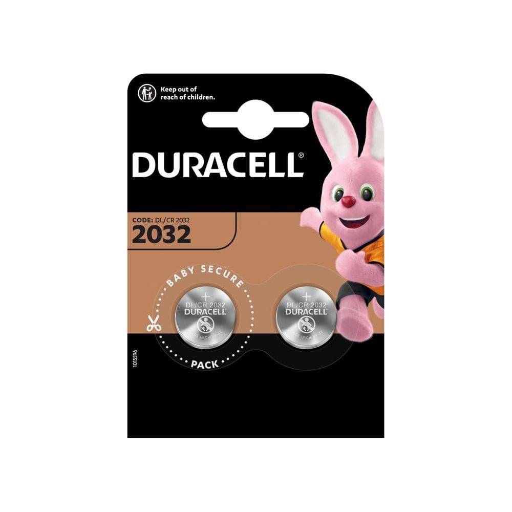 Duracell CR2032 3V knoopcelbatterijen, 2 stuks, originele Duracell batterijen voor elektronische apparaten