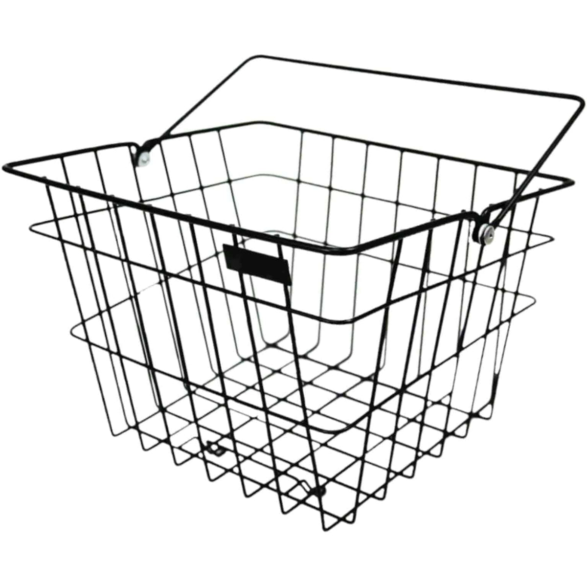 Steco vintage stalen draadmand met handvat voor fiets, robuuste en stijlvolle fietsmand voor extra opbergruimte.
