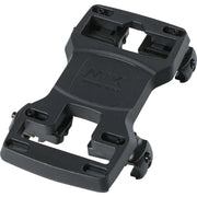 Zwarte Basil MIK Carrier plaat voor bagagedrager, frame adapter voor fiets, zichtbaar op afbeelding MS70170_4.webp