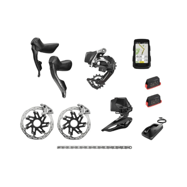 Sram Upgrade Kit Red AXS E1 Fm 2P Db Cl 2X12V groepset inclusief schakelaars en derailleur voor e-bike, compatibel met 2x12 versnellingen