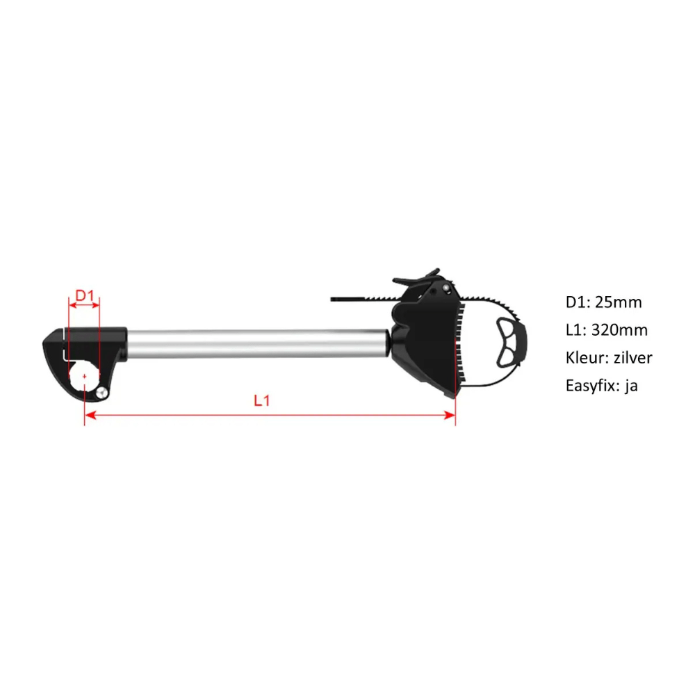 Pro-User framehouder 25mm afsluitbaar lang Diamant - Le Coq Wielerartikelen