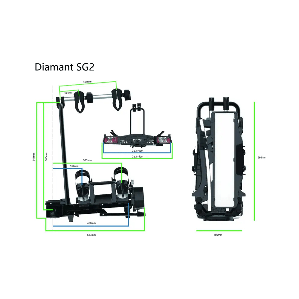 Pro-User fietsendrager Diamant SG2 - Le Coq Wielerartikelen