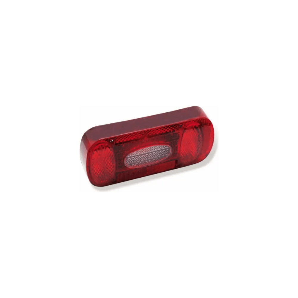 Pro-User Dafa achterlichtglas met 5 functies, amber kleur, voor fietsdrager, zichtbaar in close-up met helder ontwerp.