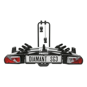 Pro-User Diamant SG3 fietsendrager voor 3 fietsen, vouwbare trekhaakdrager, geschikt voor auto met trekhaak, robuust en gebruiksvriendelijk.