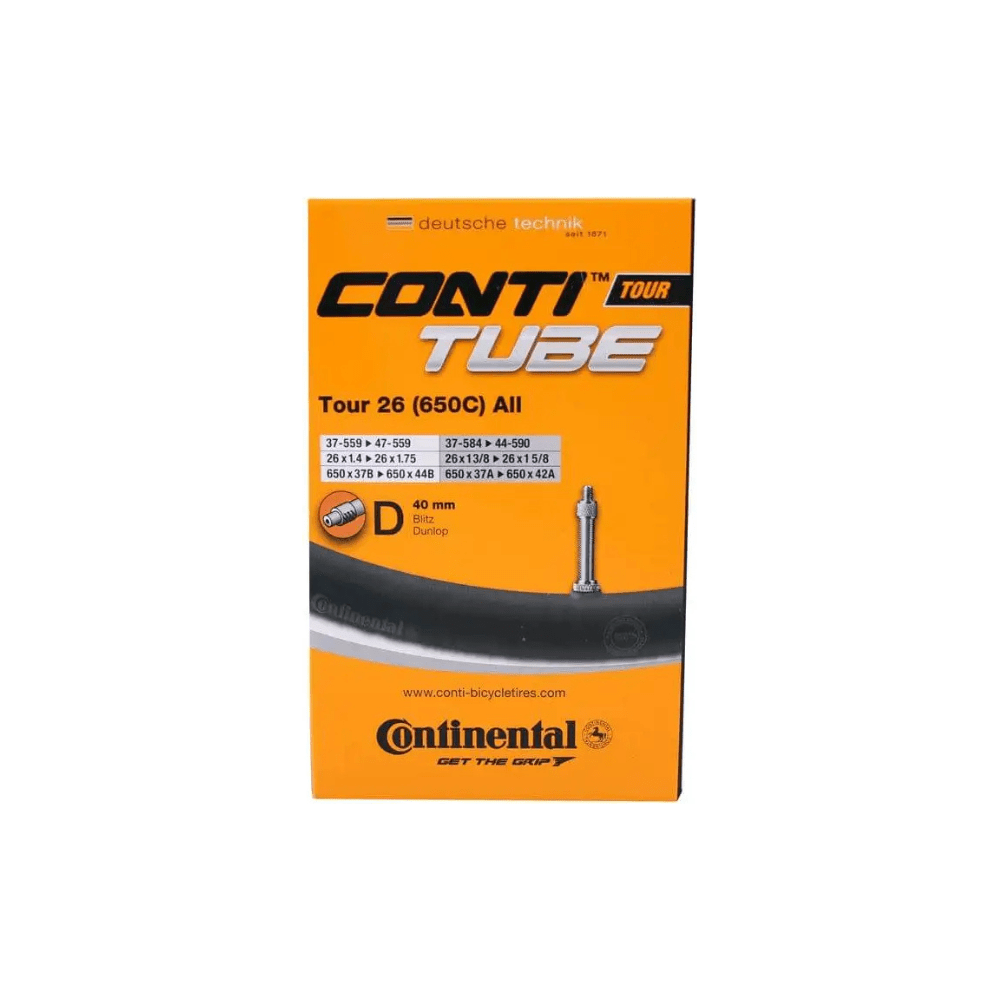 Continental binnenband Tour 26 inch met Hollands ventiel van 40 mm, geschikt voor 26 x 1 3/8 fietsen