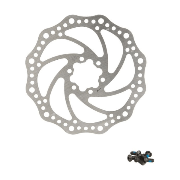 Zwarte Zoom B-Type remschijf met ventilatiegaten, geschikt voor fietsremmen, zichtbaar in de afbeelding.