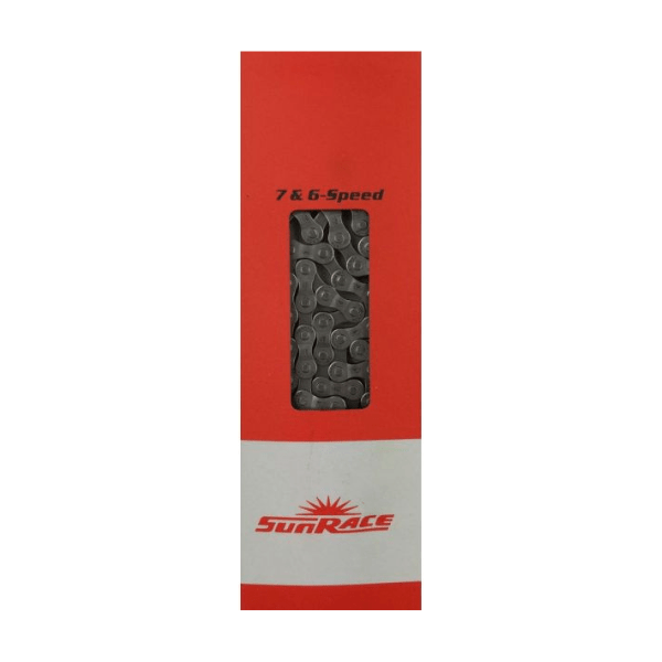Sunrace Fietsketting 6/7 Speed 116 Links - Grijs - Le Coq Wielerartikelen