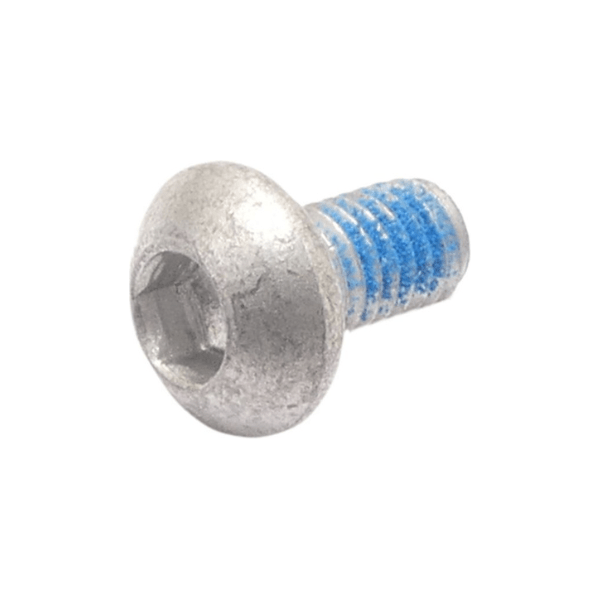 Edge remschijfboutje M5 X 9mm, kleine metalen schroef voor remonderdelen, zichtbaar op witte achtergrond.