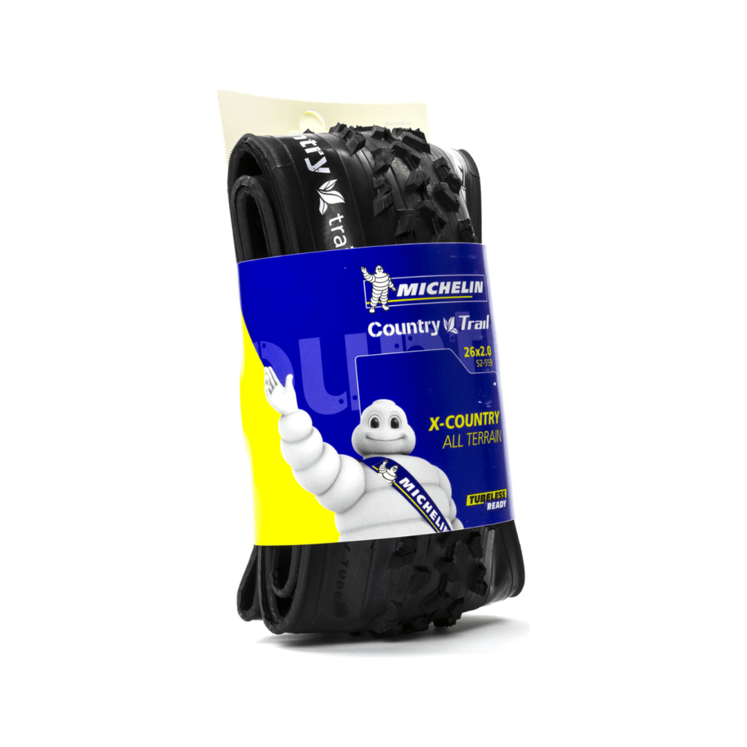 Michelin MTB buitenband 26" Country Trail TLR 52-559 vouwband zwart, geschikt voor mountainbikes, met profiel voor off-road rijden