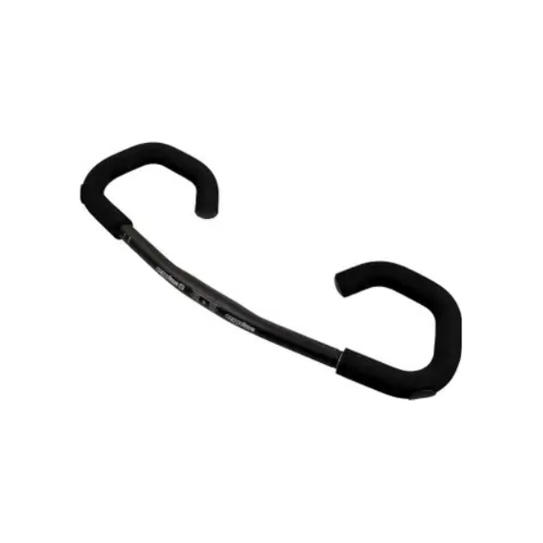 Ergotec Ahs Basic stuurbocht 25,4 mm van aluminium Al6061 T6, zwart, 580 mm breed voor fietsstuur.