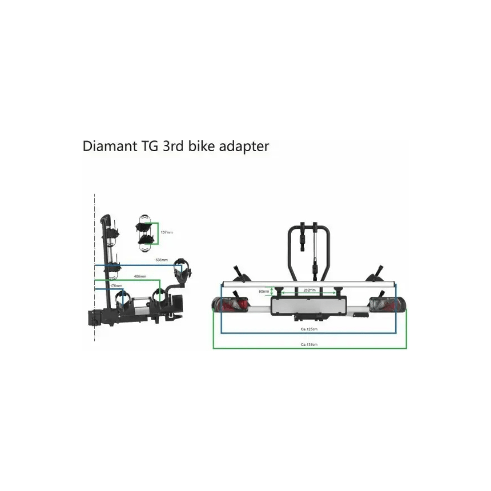 Pro-User extra fiets adapter Diamant FG/TG - Le Coq Wielerartikelen