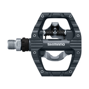 Shimano PD-EH500 MTB pedalen met SPD en platform, enkelzijdige klik pedalen voor mountainbiken, zwart.