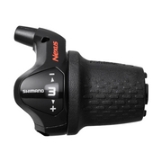 Shimano Nexus SL3S42 3-speed shifters, rechts, zwart, voor naafversnelling op fiets, eenvoudig te bedienen en duurzaam.