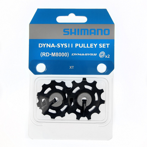 Shimano Deore XT RD-M8000 11-speed derailleurwielset voor mountainbikes, zwart met mechanische onderdelen zichtbaar