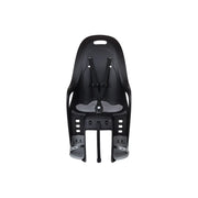 Polisport Koari CFS kinderfietsstoel achter, zwart/grijs, bevestiging op drager, veilige en comfortabele zit voor kinderen