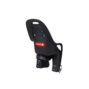 Polisport Koari CFS kinderfietsstoel achterdrager bevestiging zwart en grijs, stevig fietsstoeltje voor kinderen.